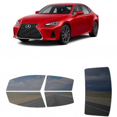 לרכב Lexus IS Base 300 2020 ציפוי חלונות שחורים רב פעמי סיליקון לחלונות קדמיים, אחוריים ולחלון האחורי