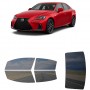 לרכב Lexus IS F Sport 300 2020 ציפוי חלונות שחורים רב פעמי סיליקון לחלונות קדמיים, אחוריים ולחלון האחורי
