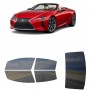 לרכב Lexus LC 500 Convertible 2021 ציפוי חלונות שחורים רב פעמי סיליקון לחלונות קדמיים, אחוריים ולחלון האחורי
