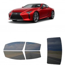לרכב Lexus LC 2018 ציפוי חלונות שחורים רב פעמי סיליקון לחלונות קדמיים, אחוריים ולחלון האחורי
