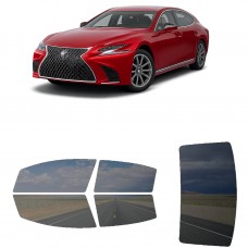 לרכב Lexus LS Sedan 2018 ציפוי חלונות שחורים רב פעמי סיליקון לחלונות קדמיים, אחוריים ולחלון האחורי