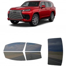 לרכב Lexus LX 600 Four-doorSUV 2022 ציפוי חלונות שחורים רב פעמי סיליקון לחלונות קדמיים, אחוריים ולחלון האחורי