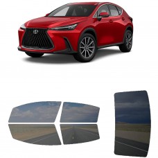 לרכב Lexus NX SUV 2022 ציפוי חלונות שחורים רב פעמי סיליקון לחלונות קדמיים, אחוריים ולחלון האחורי