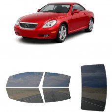 לרכב Lexus SC430 2004 ציפוי חלונות שחורים רב פעמי סיליקון לחלונות קדמיים, אחוריים ולחלון האחורי