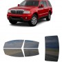 לרכב Lincoln Aviator SUV 2003 ציפוי חלונות שחורים רב פעמי סיליקון לחלונות קדמיים, אחוריים ולחלון האחורי