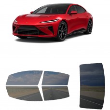לרכב Lotus Emeya 2024 ציפוי חלונות שחורים רב פעמי סיליקון לחלונות קדמיים, אחוריים ולחלון האחורי