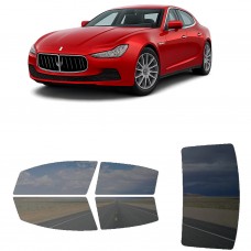 לרכב Maserati Ghibli 2014 ציפוי חלונות שחורים רב פעמי סיליקון לחלונות קדמיים, אחוריים ולחלון האחורי