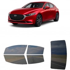לרכב Mazda 3 Premium 2021 ציפוי חלונות שחורים רב פעמי סיליקון לחלונות קדמיים, אחוריים ולחלון האחורי