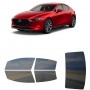 לרכב Mazda 3Hatchback 2021 ציפוי חלונות שחורים רב פעמי סיליקון לחלונות קדמיים, אחוריים ולחלון האחורי