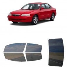 לרכב Mazda 626 Sedan 1998 ציפוי חלונות שחורים רב פעמי סיליקון לחלונות קדמיים, אחוריים ולחלון האחורי