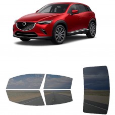 לרכב Mazda CX-3 2017 ציפוי חלונות שחורים רב פעמי סיליקון לחלונות קדמיים, אחוריים ולחלון האחורי