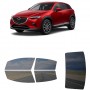 לרכב Mazda CX-3 2017 ציפוי חלונות שחורים רב פעמי סיליקון לחלונות קדמיים, אחוריים ולחלון האחורי