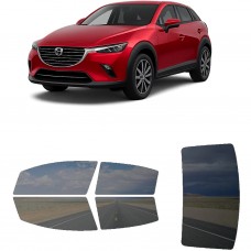 לרכב Mazda CX-3 2019 ציפוי חלונות שחורים רב פעמי סיליקון לחלונות קדמיים, אחוריים ולחלון האחורי