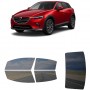 לרכב Mazda CX-3 2022 ציפוי חלונות שחורים רב פעמי סיליקון לחלונות קדמיים, אחוריים ולחלון האחורי