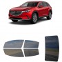 לרכב Mazda CX-9 2021 ציפוי חלונות שחורים רב פעמי סיליקון לחלונות קדמיים, אחוריים ולחלון האחורי