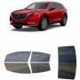 לרכב Mazda CX-9 SUV 2016 ציפוי חלונות שחורים רב פעמי סיליקון לחלונות קדמיים, אחוריים ולחלון האחורי