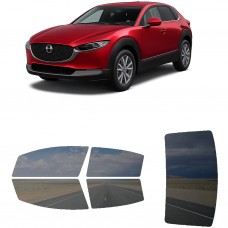 לרכב Mazda CX-30 2020 ציפוי חלונות שחורים רב פעמי סיליקון לחלונות קדמיים, אחוריים ולחלון האחורי