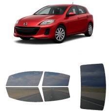 לרכב Mazda MAZDA 3 2013 ציפוי חלונות שחורים רב פעמי סיליקון לחלונות קדמיים, אחוריים ולחלון האחורי