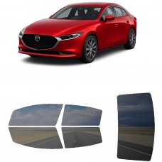 לרכב Mazda MAZDA 3 2022 ציפוי חלונות שחורים רב פעמי סיליקון לחלונות קדמיים, אחוריים ולחלון האחורי