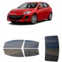 לרכב Mazda MAZDA3 Hatchback 2010 ציפוי חלונות שחורים רב פעמי סיליקון לחלונות קדמיים, אחוריים ולחלון האחורי