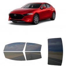 לרכב Mazda MAZDA3 Hatchback 2019 ציפוי חלונות שחורים רב פעמי סיליקון לחלונות קדמיים, אחוריים ולחלון האחורי