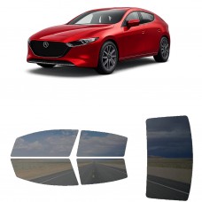 לרכב Mazda MAZDA4 Hatchback 2019 ציפוי חלונות שחורים רב פעמי סיליקון לחלונות קדמיים, אחוריים ולחלון האחורי