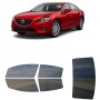 לרכב Mazda MAZDA6 2014 ציפוי חלונות שחורים רב פעמי סיליקון לחלונות קדמיים, אחוריים ולחלון האחורי