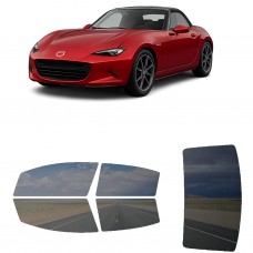 לרכב Mazda MX-6 MX-5 2023 ציפוי חלונות שחורים רב פעמי סיליקון לחלונות קדמיים, אחוריים ולחלון האחורי