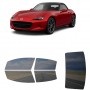 לרכב Mazda MX-6 MX-5 2023 ציפוי חלונות שחורים רב פעמי סיליקון לחלונות קדמיים, אחוריים ולחלון האחורי