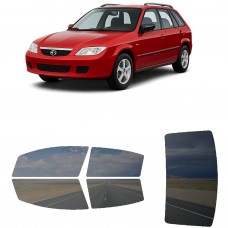לרכב Mazda Protege Station Wagon 2002 ציפוי חלונות שחורים רב פעמי סיליקון לחלונות קדמיים, אחוריים ולחלון האחורי