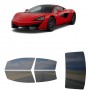 לרכב McLaren 570GT 2017 ציפוי חלונות שחורים רב פעמי סיליקון לחלונות קדמיים, אחוריים ולחלון האחורי