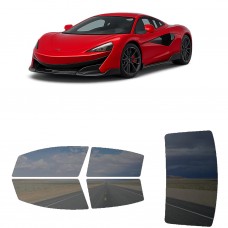 לרכב Mclaren 600LT 2021 ציפוי חלונות שחורים רב פעמי סיליקון לחלונות קדמיים, אחוריים ולחלון האחורי