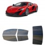 לרכב McLaren 675LT 2016 ציפוי חלונות שחורים רב פעמי סיליקון לחלונות קדמיים, אחוריים ולחלון האחורי