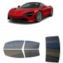 לרכב McLaren 720S 2017 ציפוי חלונות שחורים רב פעמי סיליקון לחלונות קדמיים, אחוריים ולחלון האחורי