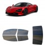 לרכב McLaren 720S 2019 ציפוי חלונות שחורים רב פעמי סיליקון לחלונות קדמיים, אחוריים ולחלון האחורי