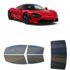 לרכב Mclaren 720S 2021 ציפוי חלונות שחורים רב פעמי סיליקון לחלונות קדמיים, אחוריים ולחלון האחורי
