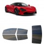 לרכב Mclaren 720S 2021 ציפוי חלונות שחורים רב פעמי סיליקון לחלונות קדמיים, אחוריים ולחלון האחורי