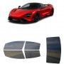 לרכב McLaren 765LT 2021 ציפוי חלונות שחורים רב פעמי סיליקון לחלונות קדמיים, אחוריים ולחלון האחורי