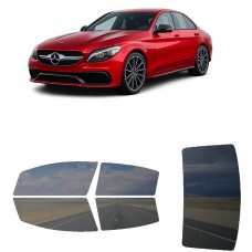 לרכב Mercedes Benz AMG C63 2017 ציפוי חלונות שחורים רב פעמי סיליקון לחלונות קדמיים, אחוריים ולחלון האחורי