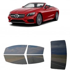 לרכב Mercedes Benz S Class Cabriolet (s-class convertible) 2017 ציפוי חלונות שחורים רב פעמי סיליקון לחלונות קדמיים, אחוריים ולחלון האחורי