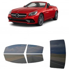 לרכב Mercedes Benz SLC Roadser 300 2017 ציפוי חלונות שחורים רב פעמי סיליקון לחלונות קדמיים, אחוריים ולחלון האחורי
