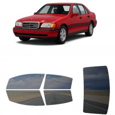 לרכב Mercedes Benz C-Class Sedan 1994 ציפוי חלונות שחורים רב פעמי סיליקון לחלונות קדמיים, אחוריים ולחלון האחורי