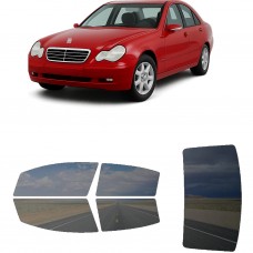 לרכב Mercedes Benz C-Class Sedan 2001 ציפוי חלונות שחורים רב פעמי סיליקון לחלונות קדמיים, אחוריים ולחלון האחורי