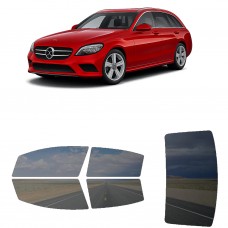 לרכב Mercedes Benz C-Class Wagon 2019 ציפוי חלונות שחורים רב פעמי סיליקון לחלונות קדמיים, אחוריים ולחלון האחורי
