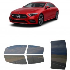 לרכב Mercedes Benz CLS Four-door 2019 ציפוי חלונות שחורים רב פעמי סיליקון לחלונות קדמיים, אחוריים ולחלון האחורי