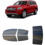 לרכב Mercedes Benz GL SUV 2013 ציפוי חלונות שחורים רב פעמי סיליקון לחלונות קדמיים, אחוריים ולחלון האחורי