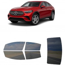 לרכב Mercedes Benz GLC Coupe SUV 2024 ציפוי חלונות שחורים רב פעמי סיליקון לחלונות קדמיים, אחוריים ולחלון האחורי