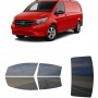 לרכב Mercedes Benz Metris 126 Inch Van 2016 ציפוי חלונות שחורים רב פעמי סיליקון לחלונות קדמיים, אחוריים ולחלון האחורי