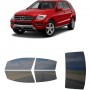 לרכב Mercedes Benz ML Class SUV 2012 ציפוי חלונות שחורים רב פעמי סיליקון לחלונות קדמיים, אחוריים ולחלון האחורי