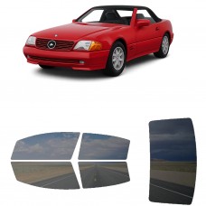 לרכב Mercedes Benz SL Class TwodoorConvertible 1990 ציפוי חלונות שחורים רב פעמי סיליקון לחלונות קדמיים, אחוריים ולחלון האחורי